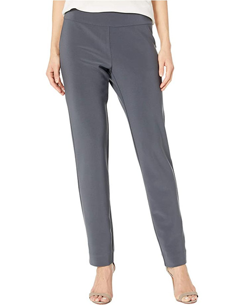 Krazy Larry Microfiber Skinny Pull-On Dress Pants in Grey