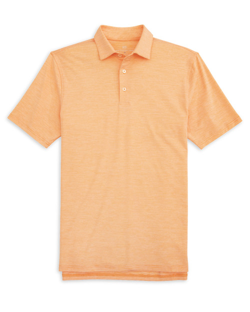 Southern Tide Team Colors Driver Space dye Performance Polo Shirt in Rocky Top Orange 