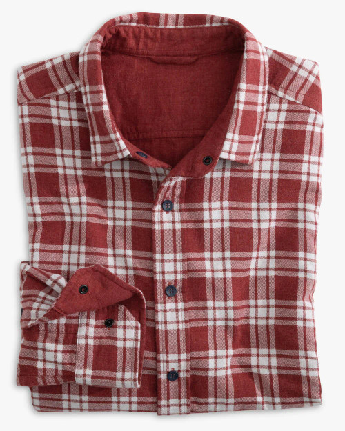 Southern Tide Heather Melbourne Reversible Plaid Sport Shirt