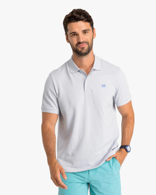 Southern Tide New Skipjack Polo Shirt in Slate Grey