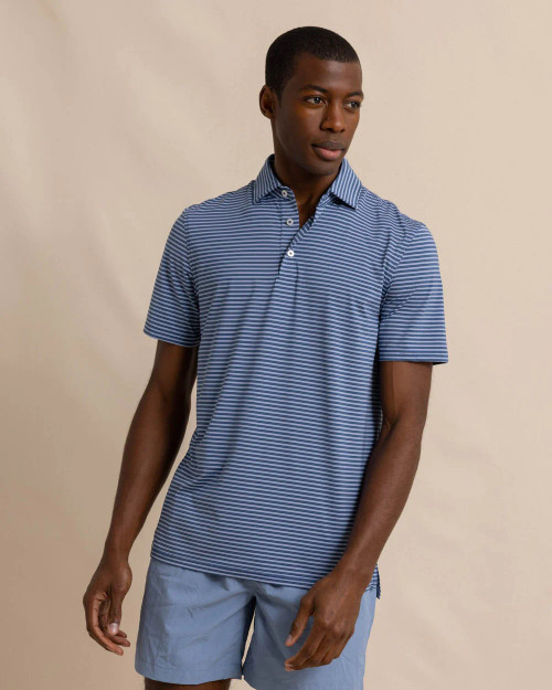 Southern Tide brrr°-eeze Beattie Stripe Performance Polo| Island Pursuit | Free shipping over $100