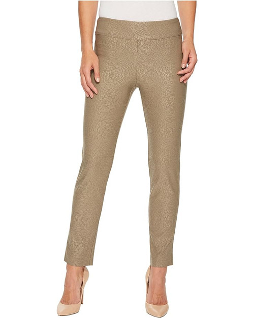 Krazy Larry Pull-On Ankle Pants in Taupe Pebble