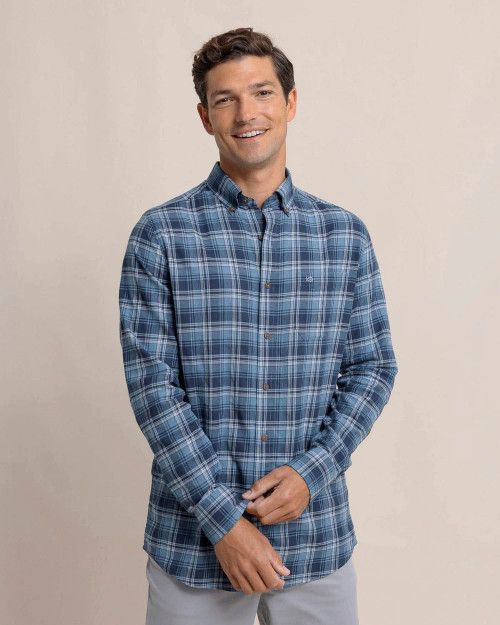 Southern Tide Stillwater Plaid Long Sleeve Sport Shirt | Island Pursuit | Free shipping over $100