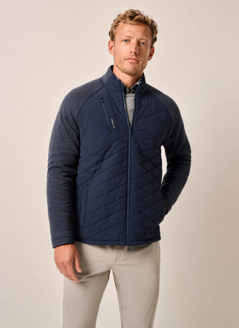 Johnnie-O Men's Weller Lightweight Performance Fleece Jacket