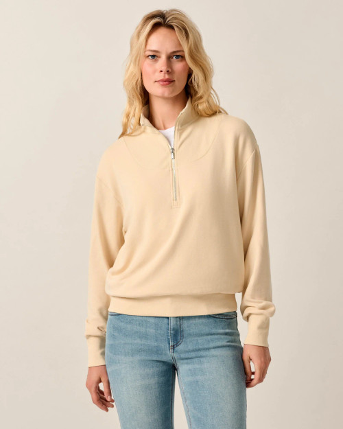 Johnnie-O Women's Naomi Rib Knit 1/4-Zip Pullover