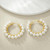 Patra Jordan Wrapped In Pearls Hoop Earrings for every classy occasion