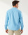Back View of the Tommy Bahama Sea Glass Breezer Linen Shirt in Blue Yonder