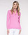 Alashan cashmere  Cotton Cashmere Tee Time Half Zip Pullover in Palm Beach 