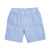 HIHO Jessica Linen Short 7" in Blue and white stripe 