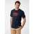 Helly Hansen Logo eco-friendly tee shirt in organic cotton in Navy 