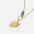 Patra Jordan Sapphire Sun Necklace in Gold 