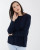 Alashan Cashmere Sanibel Cotton Cashmere Relaxed fit Sweater in Abyss