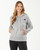 Tommy Bahama Fossil Grey Sport Tami Lounge Hoodie with NLF-licensed Patriots logo 