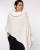 Claudia Nicole  Windchill Fox Trim Cashmere Topper in Snow