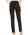 Back View of Krazy Larry Pull-On Ankle Pants inBlack Ultra Suede