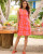 Jude Connally Beth Bamboo Lattice Apricot Light Pink Jude Cloth Sleeveless Dress 