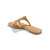 Jack Rogers Collins Flat Sandal in Cork with Gold detail trim 