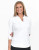 Southwind Apparel UPF 50 3/4 Sleeve Ruffle Top in White made in the USA