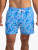 Chubbies The Cruise It or Lose Its 5.5" Classic Swim Trunk in Medium Blue featuring a palm pattern 