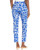 Krazy Larry Pull-On Ankle Pants in Blue Rock Print