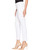 Side View of Krazy Larry Pull-On Pique Ankle Pants in White