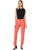 Krazy Larry Microfiber Skinny Pull-On Dress Pants in Tangerine