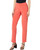 Krazy Larry Microfiber Skinny Pull-On Dress Pants in Tangerine