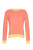 Burgess Sweaters The Bea Pullover in Payapa with Sunbeam Yellow contrasting crew neck, cuffs and hemline 