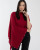 Alashan Cashmere  Cashmere Rhinestone Dress Topper in Red Velvet