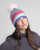 Alashan Cashmere Cashmere Rainbow Tipped Hat w Fox Pom