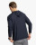 Back view of hood on the Southern Tide brrr°®-illiant Performance Hoodie in Caviar Black