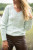 Burgess Sweater The Monaco V-Neck Cable Sweater in Mist