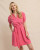 Southern Tide Calan Washed A-Line Seersucker Dress in Camelia Rose Pink