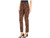 Krazy Larry Pull-On Ankle Pants in Brown Python Print in Multi color brown and black
