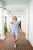 Sail to Sable's Blue & White Floral Eyelet Flutter Sleeve Smocked Mini Dress