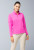Ibkul Women's Solid Popcorn Stitch 1/4 Zip Pullover