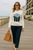 Pearl & Camo's Hydrangeas Crew Neck Sweater 