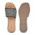 Jelavu's Delicate Raffia Black Slip-On Sandal