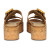 Jelavu's Corkie Cognac Platform Slip-On Sandals