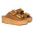 Jelavu's Corkie Cognac Platform Slip-On Sandals