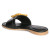 Jelavu's  Amsterdam Flat Black Slip-On Sandal