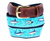 Preston Belts Men's Bill Fish Collage Leather Tab Belt