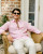 Kenny Flower Men's The Rose Blusher Long Sleeve Pink Linen Shirt