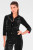 Gretchen Scott Women's Black Silky Velvet Twist and Shout blouse
