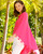 Alashan Cashmere Cotton Cashmere Tassel Trim Topper in Malibu Pink 