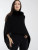 Warm, elegant Claudia Nichole Fox Trim Cashmere Topper in Black  Warm, elegant Claudia Nichole Fox Trim Cashmere Topper in Black
