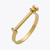 Patra Jordan Never Loose Screw Cuff Bracelet - Gold hardware