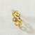 Patra Jordan Eye catching Patra Jordan Chain Reaction Link Ring - Gold 18K gold plated 