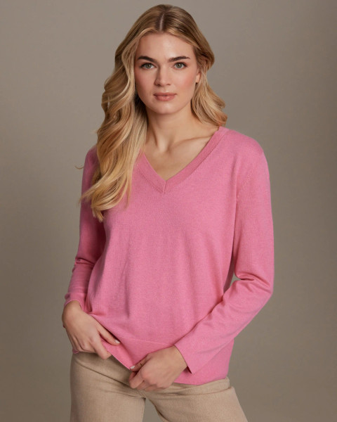 Alashan Cashmere Cotton Cashmere West Palm Pullover in Palm Beach