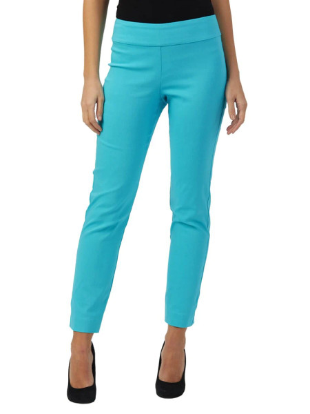 Krazy Larry  Pull-On Ankle Pants in Turquoise
